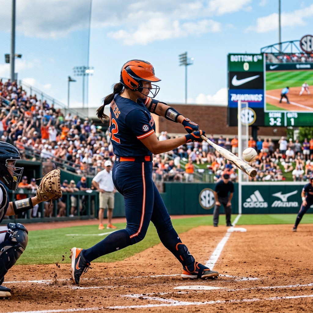 Acción de Softbol Femenil